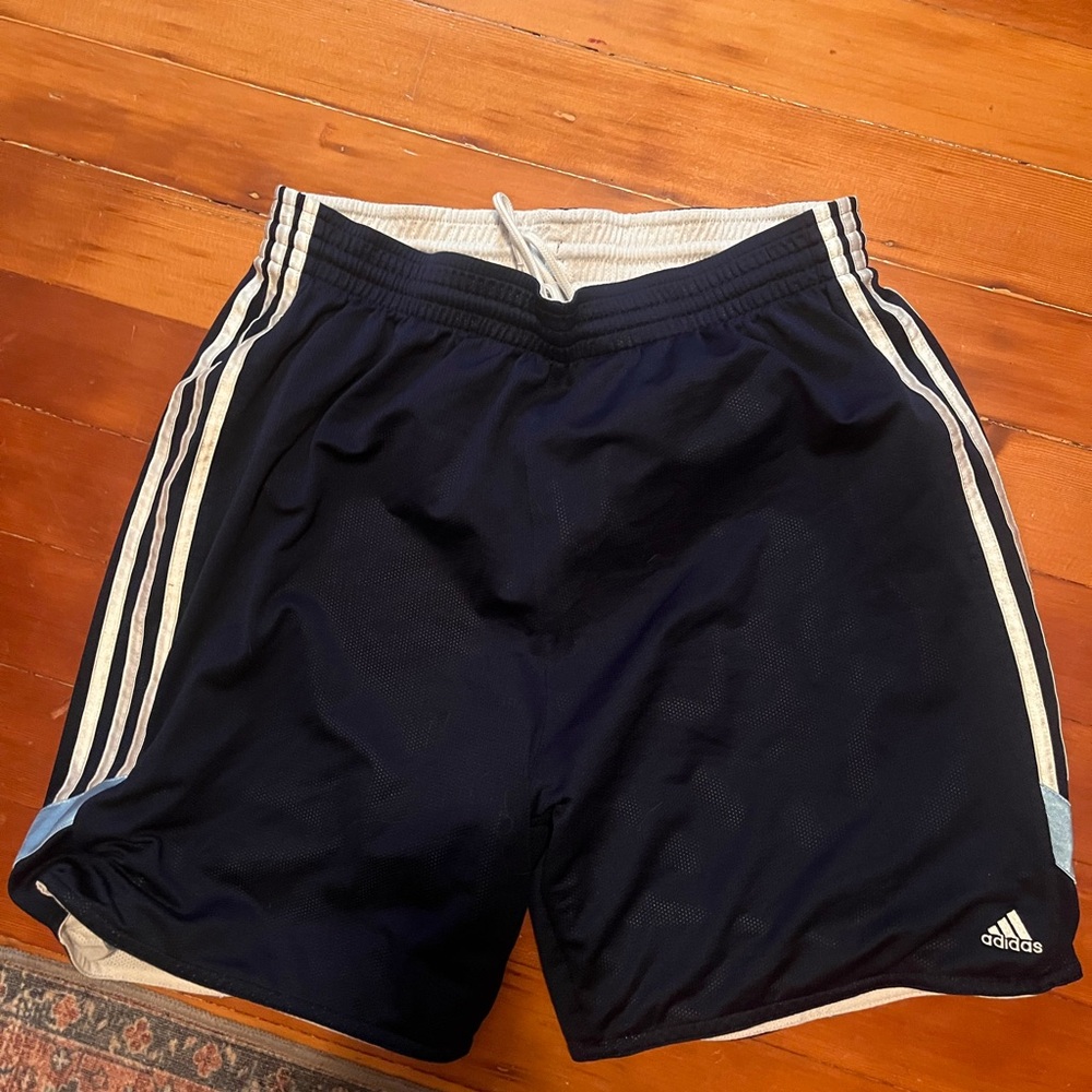 Adidas Men's Navy Blue Athletic Shorts